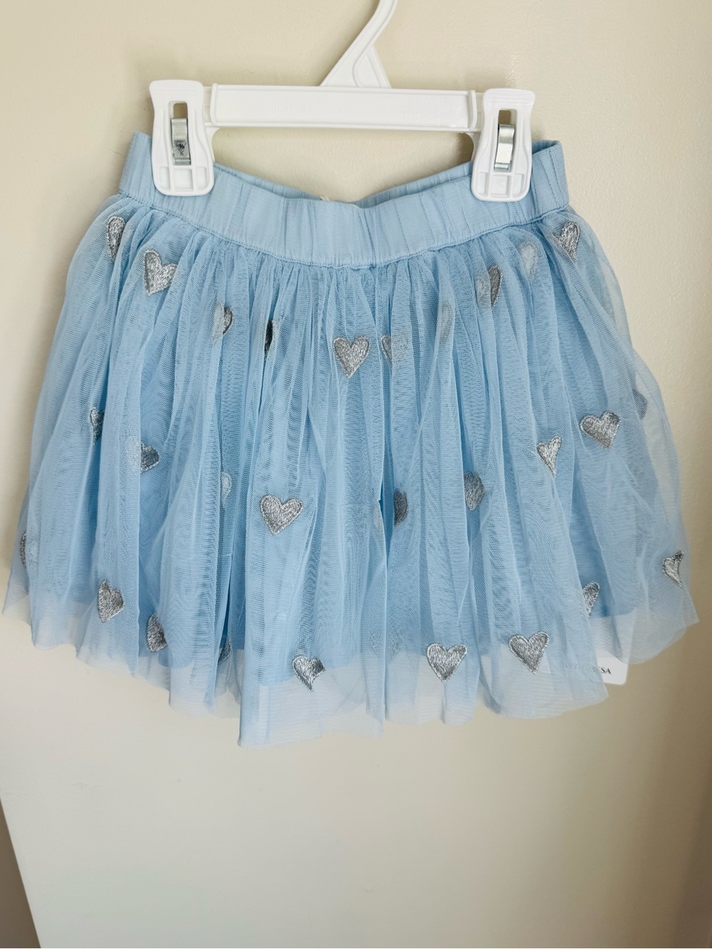 NWT Stella McCartney Kids Girls Blue Star Tulle Skirt 6Y